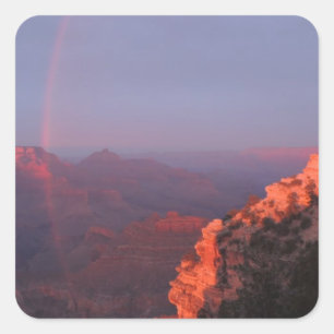 Sticker Carré Grand Canyon Sunset Rainbow