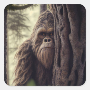 Sticker Carré Grand Pied/Sasquatch