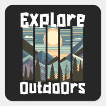 Graphique du paysage explore Outdoor