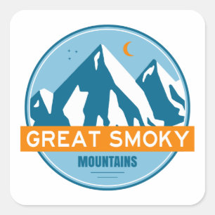 Sticker Carré Great Smoky Mountains