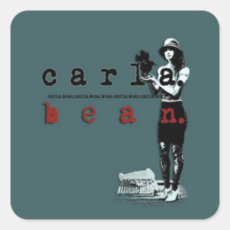 Sticker Carré Green Carla Bean