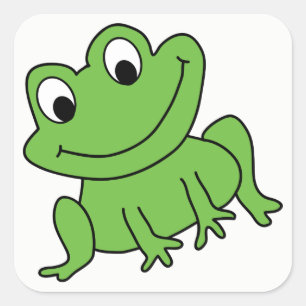 Sticker Carré Grenouille