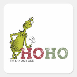 Sticker Carré Grille   Ho Ho Ho