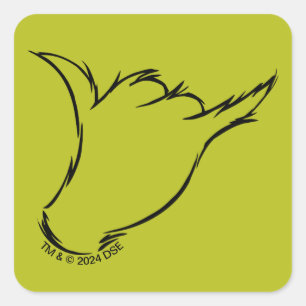 Sticker Carré Grinch T-Shirt La Machine Méchante