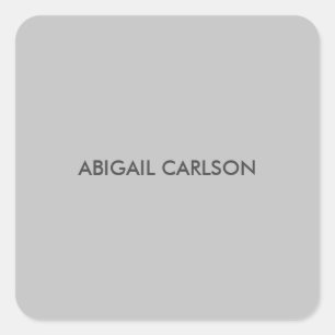 Sticker Carré Gris clair minimaliste Plain moderne