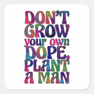 Sticker Carré Groovology – Planter des mots