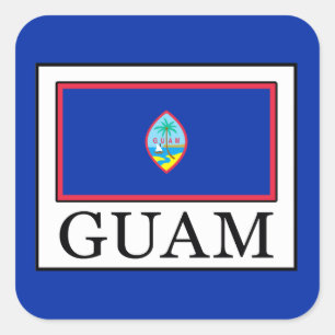 Sticker Carré Guam