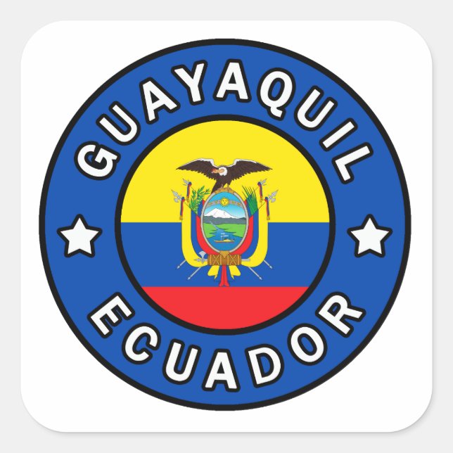 Sticker Carré Guayaquil Equateur (Devant)