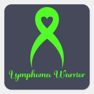 Sticker Carré Guerrier du lymphome Sensibilisation au lymphome d