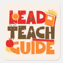 Sticker Carré Guide d'enseignement du plomb