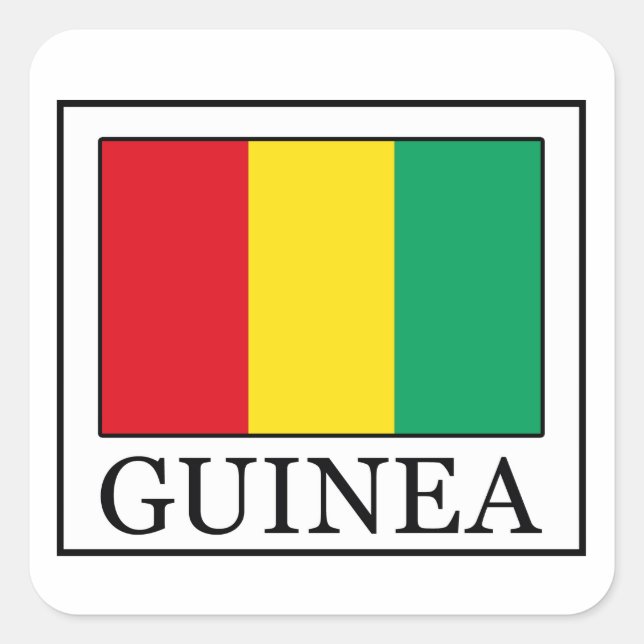 Sticker Carré Guinée (Devant)