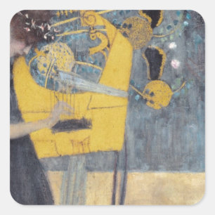 Sticker Carré Gustav Klimt // Musik