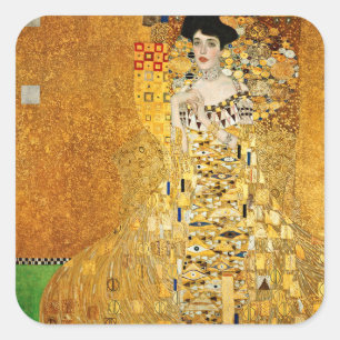 Sticker Carré Gustav Klimt - Portrait D'Adele Bloch Bauer