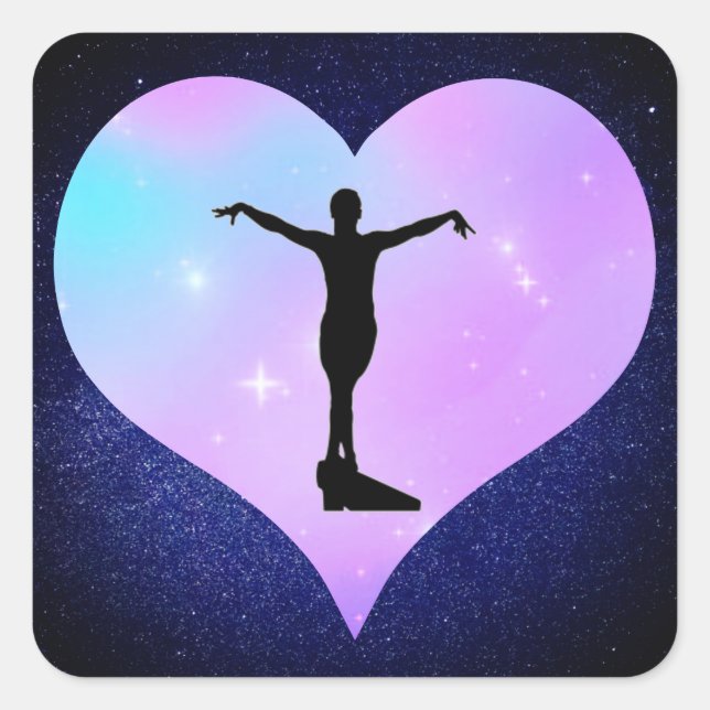 Sticker Carré Gymnastique   (Devant)