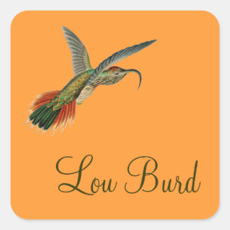 Sticker Carré Haeckel Bird