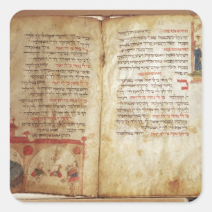 Sticker Carré Haggadah pour la veille de la Pâque