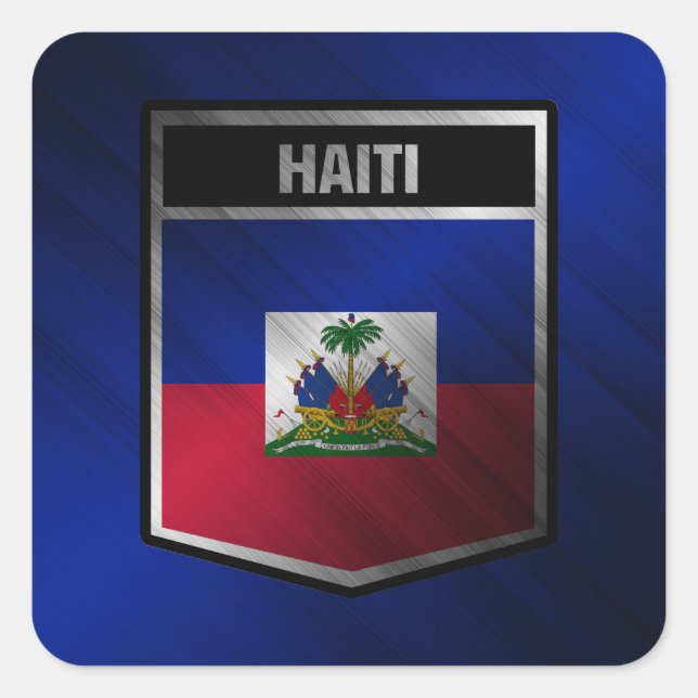 Sticker Carré Haïti (Devant)