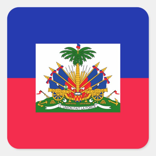 Sticker Carré Haïti (Devant)