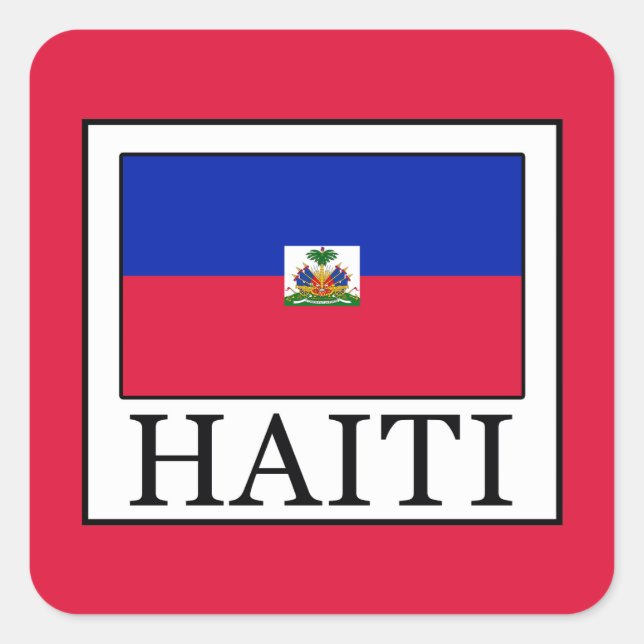 Sticker Carré Haïti (Devant)