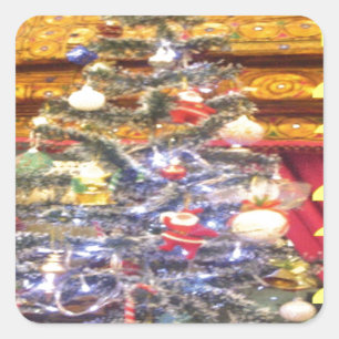 Sticker Carré Hakuna Matata Joyeux Noël & un Joyeux Nouvel An.p