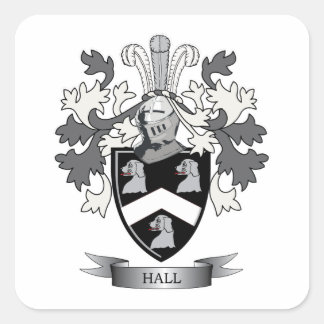 Sticker Carré Hall Famille Crest Armoiries