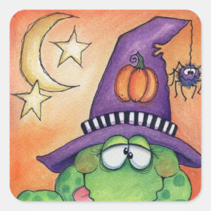 Sticker Carré Halloween Toad