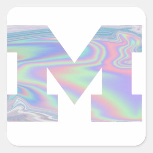 Sticker Carré Halogramme du Michigan