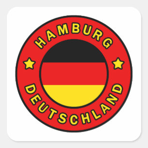 Sticker Carré Hambourg Deutschland