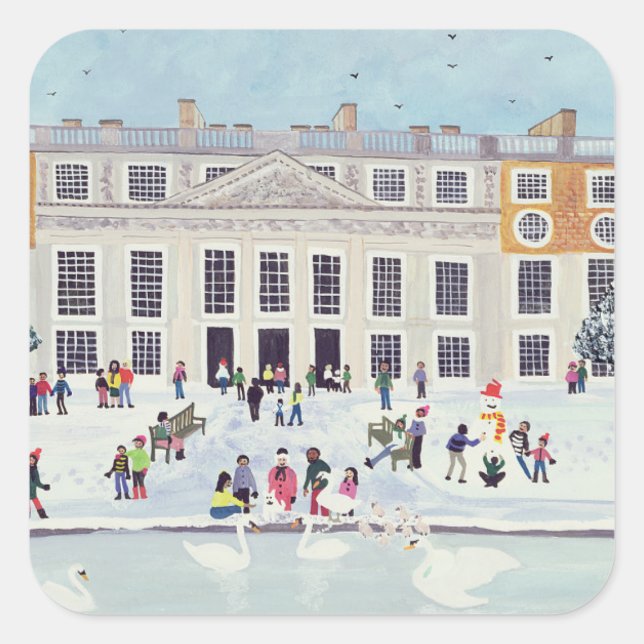 Sticker Carré Hampton Court Palace Fountain Gardens (Devant)