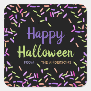 Sticker Carré Happy Halloween Sprinkles Custom