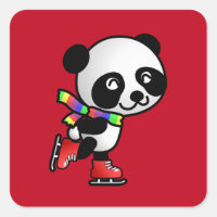 Happy Panda Goes Patinage