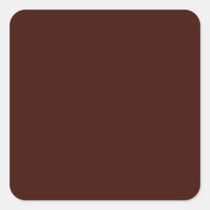Sticker Carré Haricot noir (couleur solide)