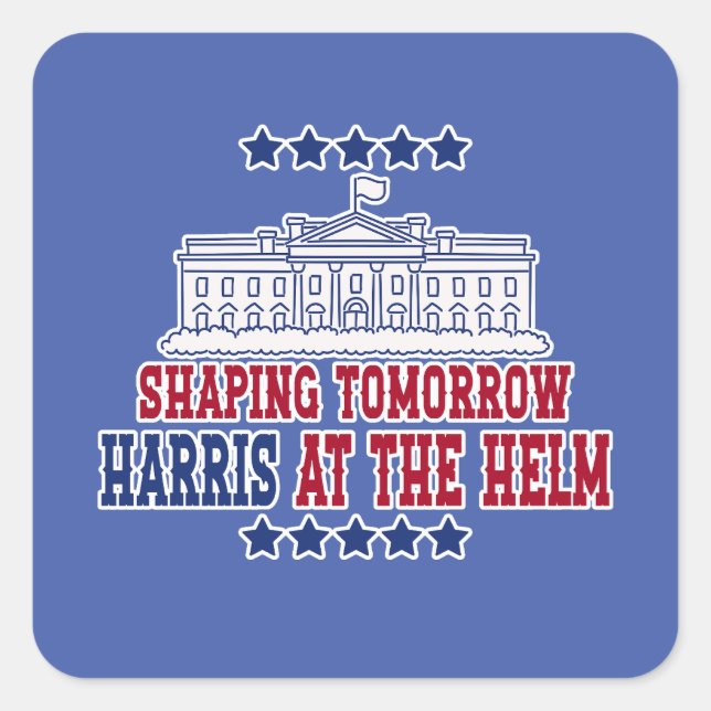 Sticker Carré Harris à la barre - Vote pour l'intégrité (Devant)