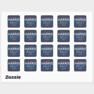 Sticker Carré Harris Kelly 2024 Kamala Harris Démocrate