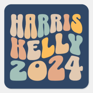 Sticker Carré Harris Kelly 2024 Tendance Vague Bohème