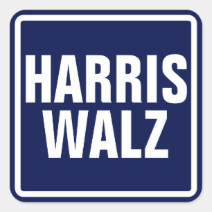 Sticker Carré Harris-Walz