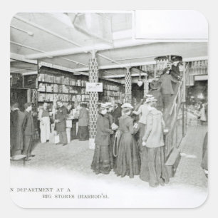 Sticker Carré Harrods Provision Department, c.1901