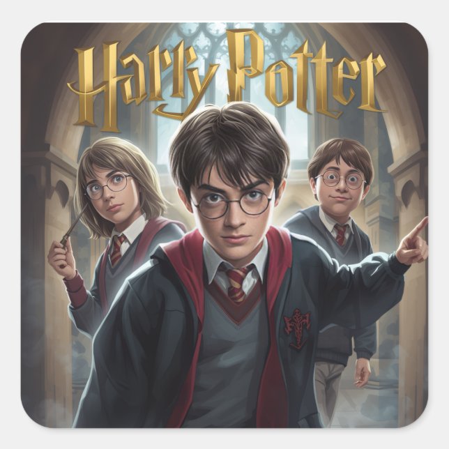 Sticker Carré harry potter (Devant)