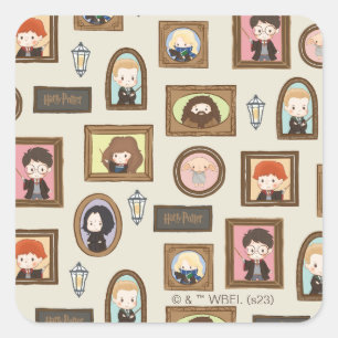 Sticker Carré HARRY POTTER™ Chibi Image Frame Motif