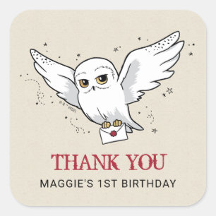 Sticker Carré Harry Potter   Livraison spéciale d'anniversaire d