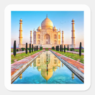 Sticker Carré haute définition TAJ MAHAL