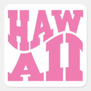 Sticker Carré Hawaii