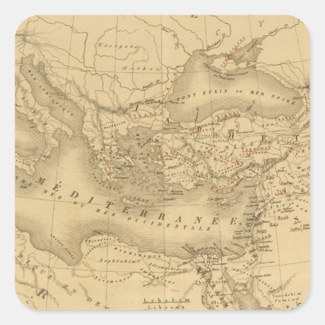 Sticker Carré Hébreux (Devant)