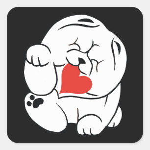 Sticker Carré HELLO KOKORO Chow chien