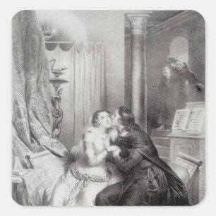 Sticker Carré Heloise et Abelard