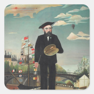 Sticker Carré Henri Rousseau - Moi