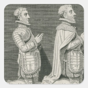 Sticker Carré Henry Stuart, Lord Darnley et son frère