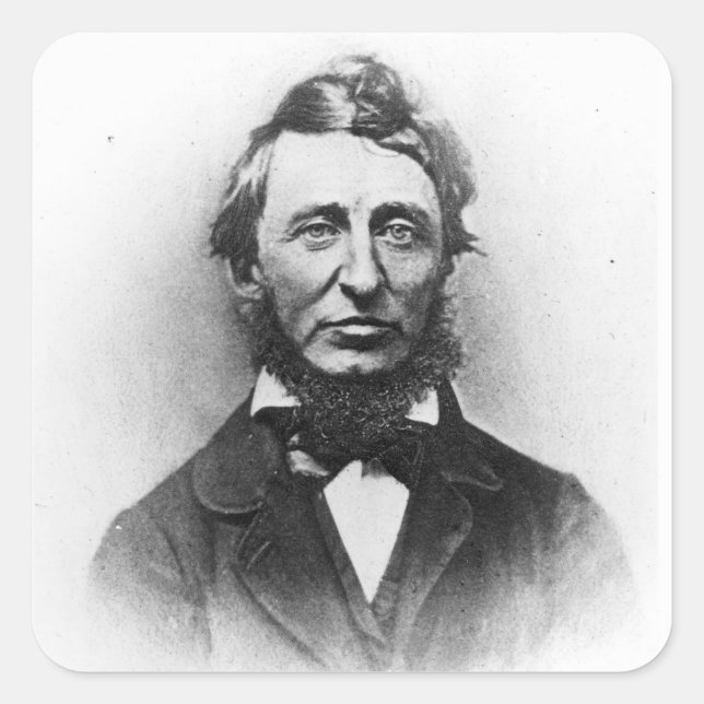 Sticker Carré Henry Thoreau (Devant)