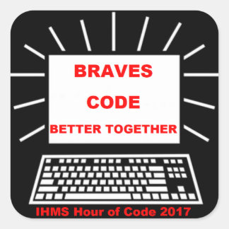 Sticker Carré Heure De Code IHMS 2017