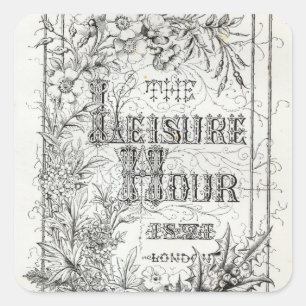 Sticker Carré Heure de loisirs, Londres, 1891